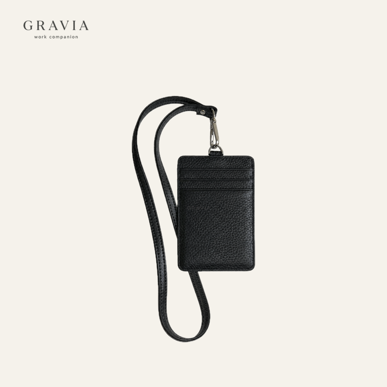 Leather Lanyard Card Holder