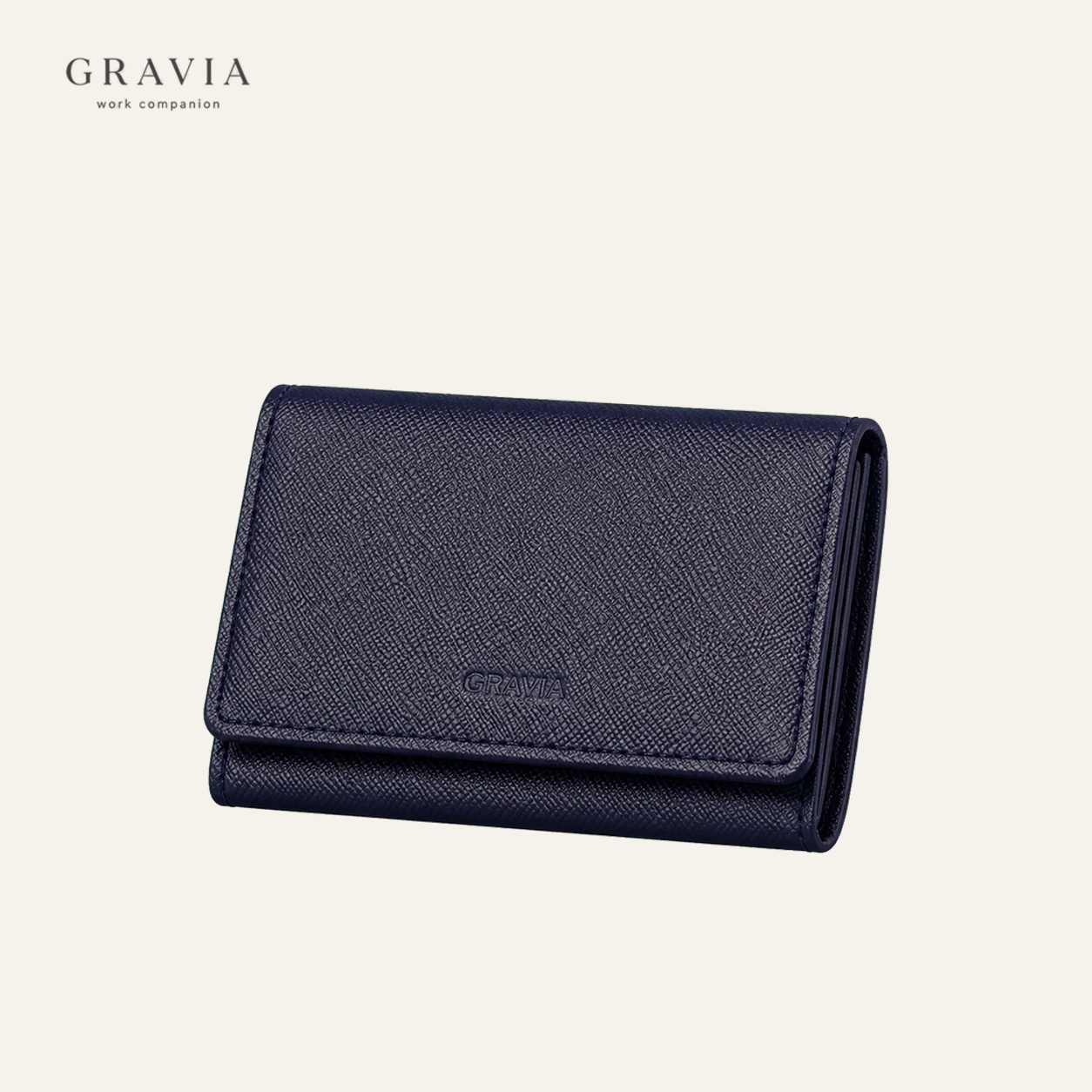 Cross-Grain Leather Business Card Holder