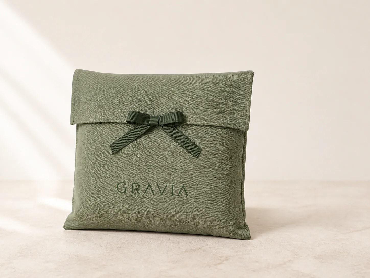 Sage Green GRAVIA 模块化棉麻信封袋